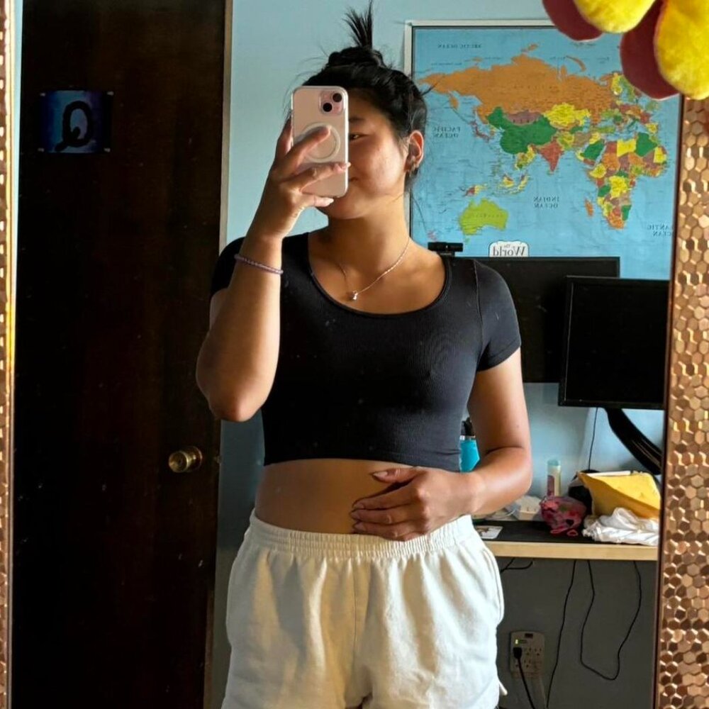 Black Cropped Tee